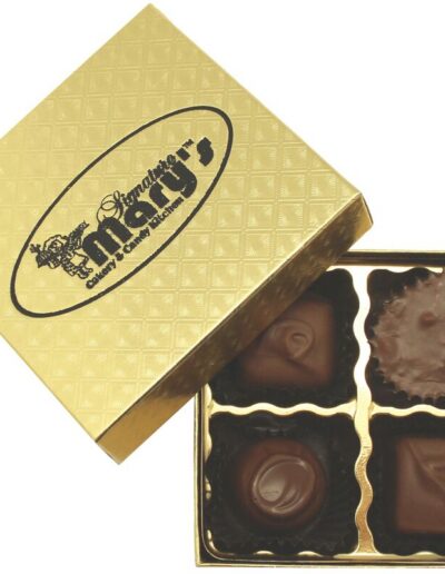 Box of 4 handmade chocolates