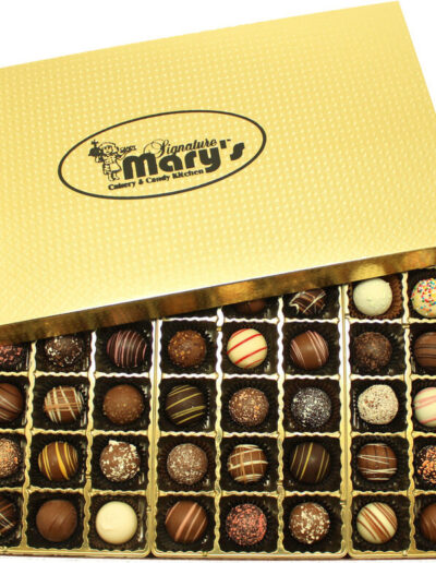 Box of 45 handmade truffles