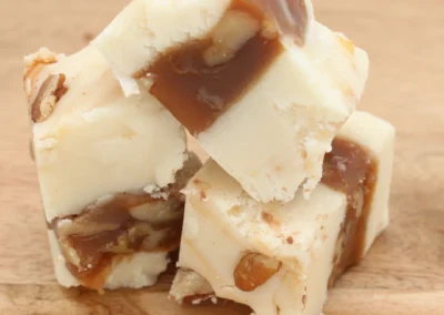 Chewy praline fudge homemade candy