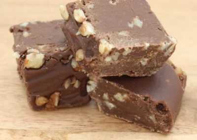 Chocolate pecan fudge homemade candy