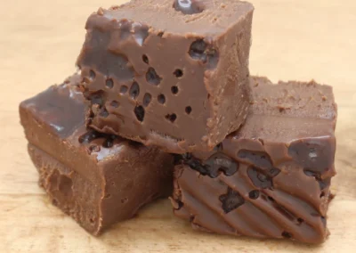 Chocolate sea salt fudge homemade candy