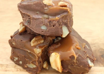 Turtle fudge homemade candy